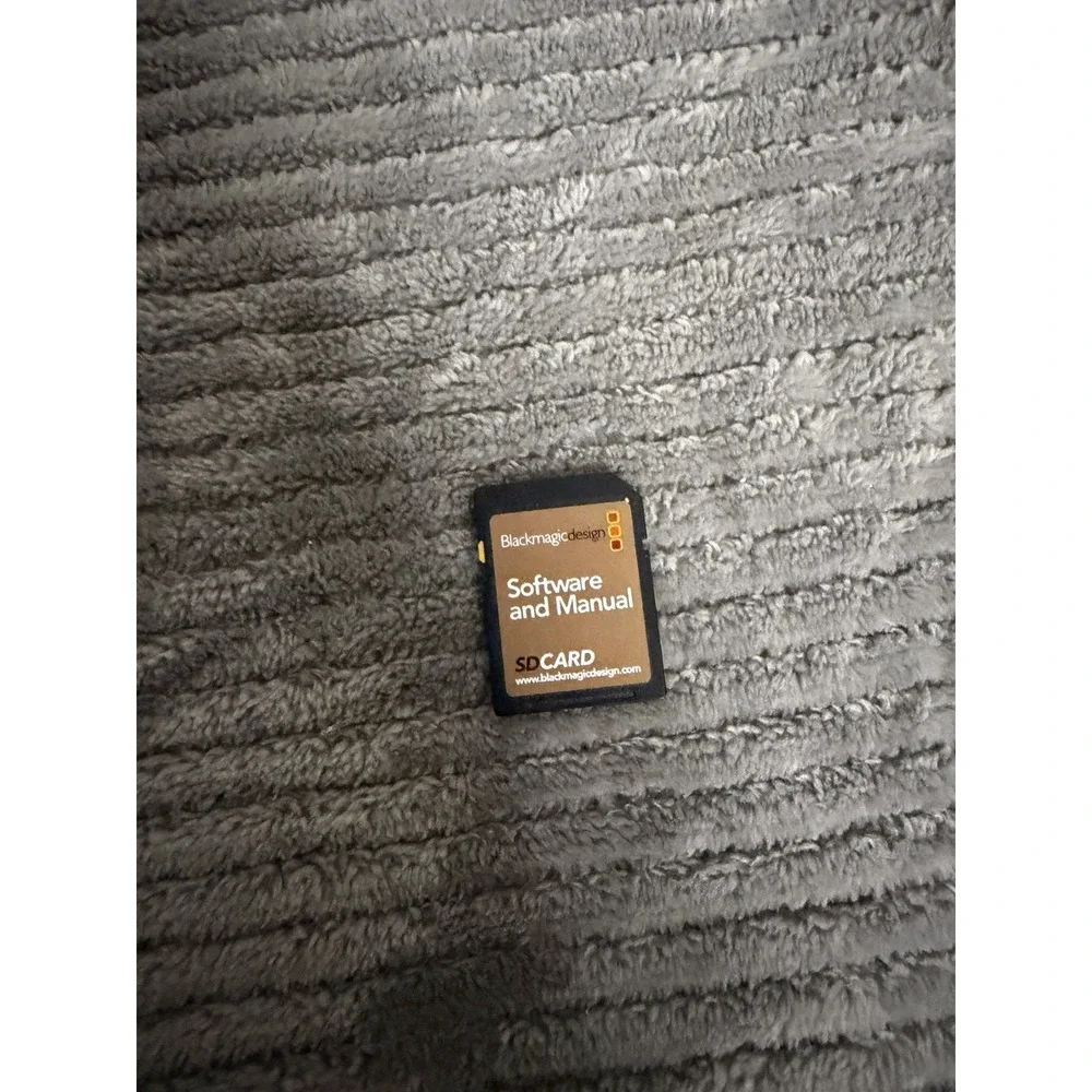 Black Magic Design Software and Manual 4 GB SD Card